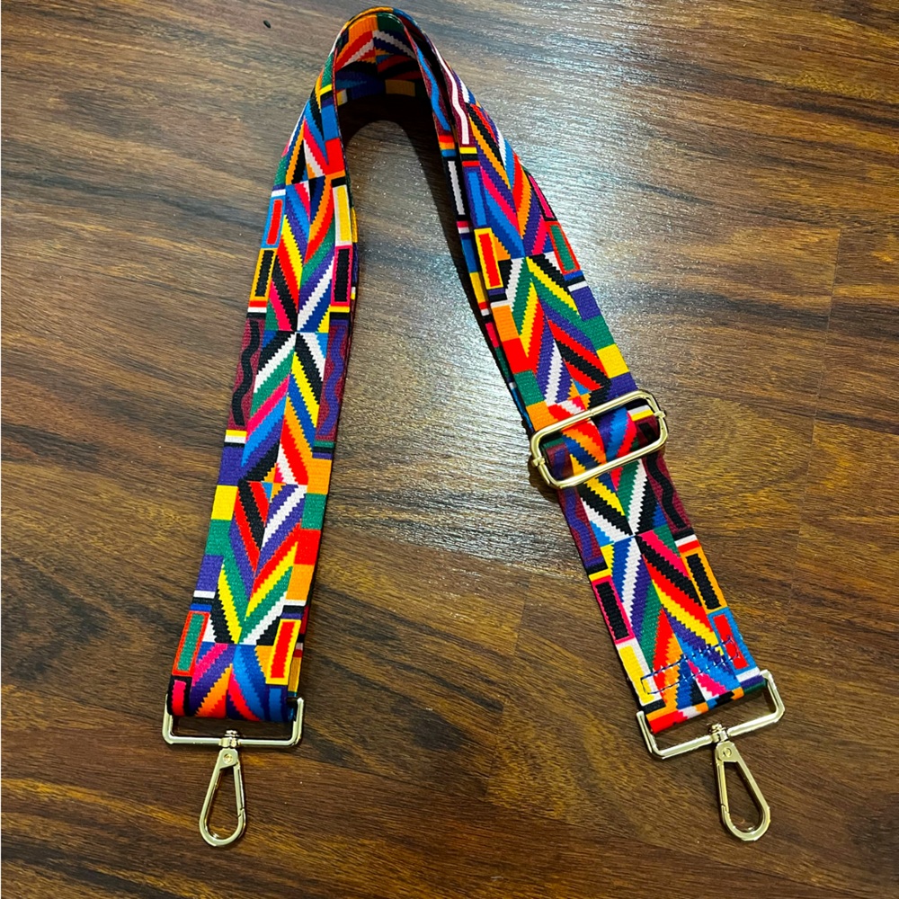 Colorful Geometric Bag Strap